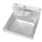 Koolmore NSF Stainless Steel Commercial Hand Sink with Goosneck Faucet 17" x 15" -Wall Mount Hand Wash Sink SH17-4GNF - alternate 2